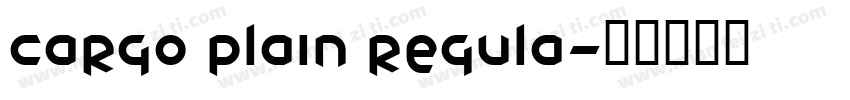 Cargo Plain Regula字体转换